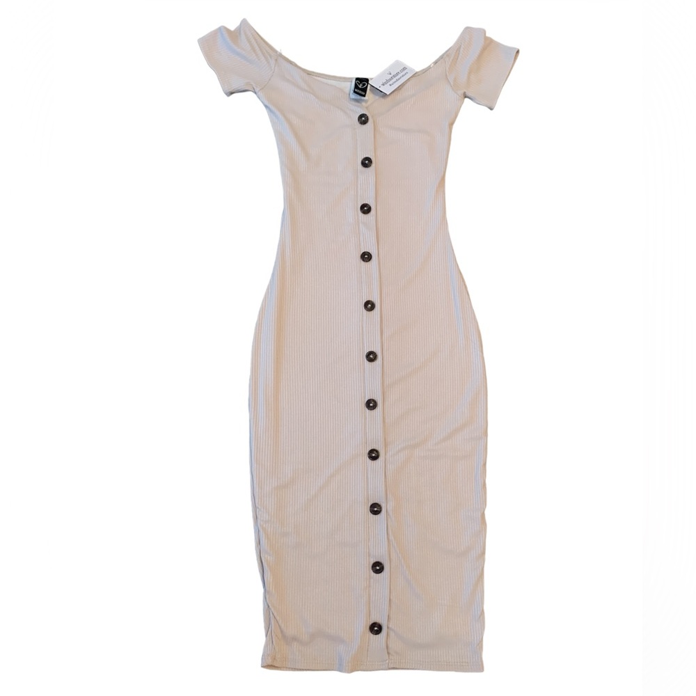 Bodycon Button Dress